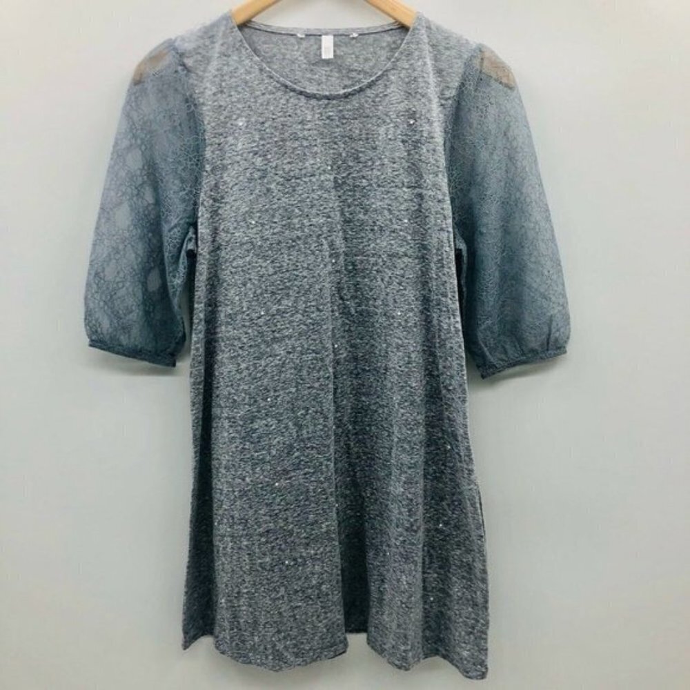 Victorias Secret Lace Sleeve Shift Dress Beaded 13